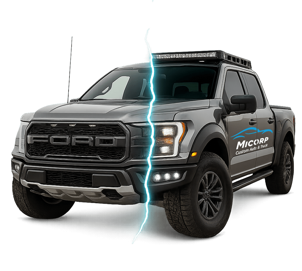 Custom truck design with lightning splitter