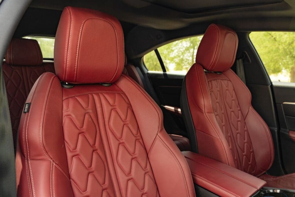 Premium Leather Seats with stitching