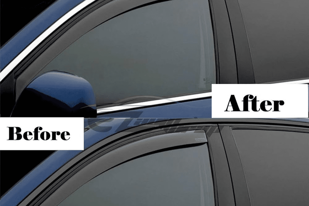 Before and After of window chrome delete