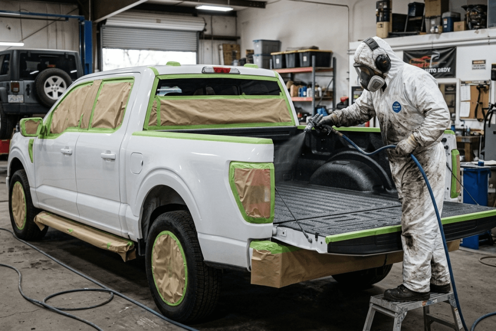 Installation of Spray-On Bedliner